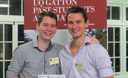 Brothers Lexus and Jahk Hughes: UQ Gatton Past Students Association Scholarship winners.
